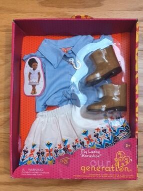 Our Generation My Lucky Horseshoe Outfit 18" Doll NWT